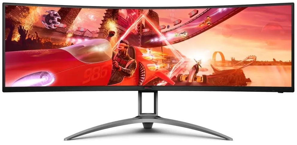 מסך מחשב גיימינג קעור AOC AG493UCX2 48.8" 165Hz Dual-QHD 5k