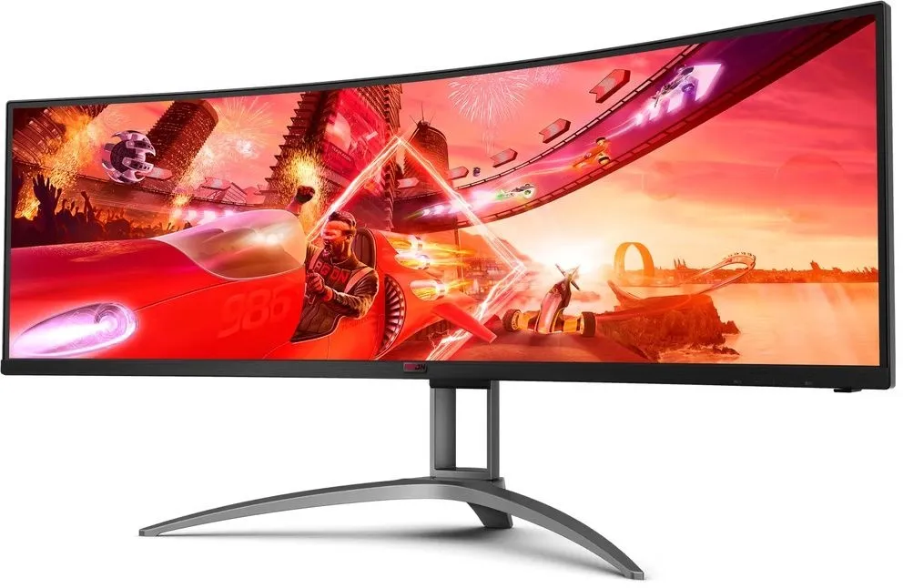 מסך מחשב גיימינג קעור AOC AG493UCX2 48.8" 165Hz Dual-QHD 5k