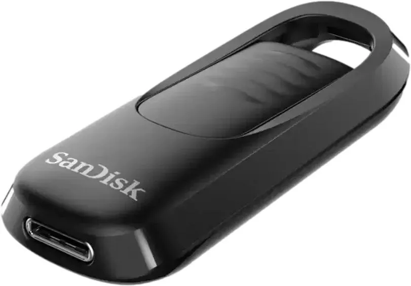זיכרון נייד Sandisk Ultra Slider USB Type-C 256GB 400MB/s SDCZ480-256G-G46