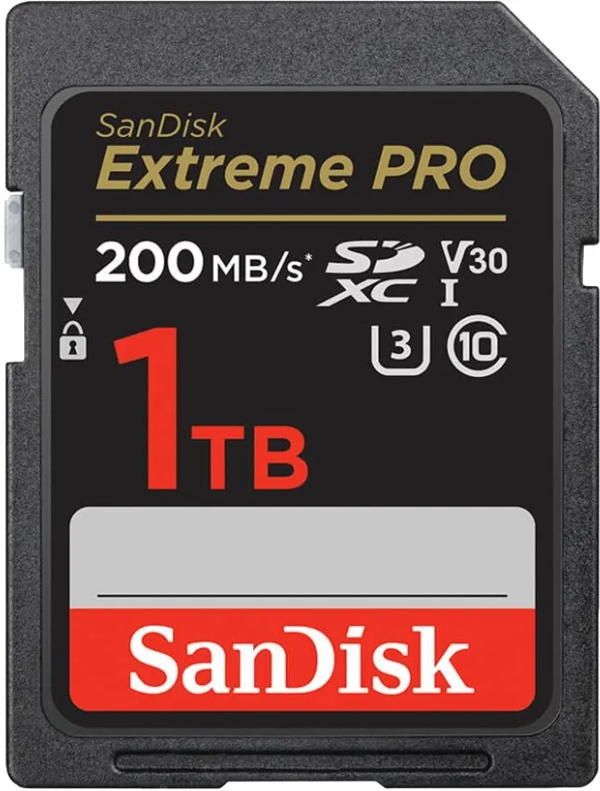 כרטיס זיכרון Sandisk Extreme Pro 1T 200Mb/s SDSDXXD-1T00-ANCIN