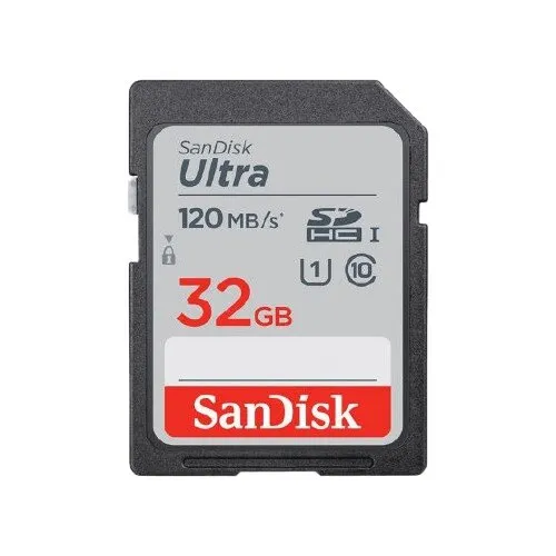 כרטיס זיכרון Sandisk Ultra 32GB 120Mb/s SDSDUN4-032G-GN6IN