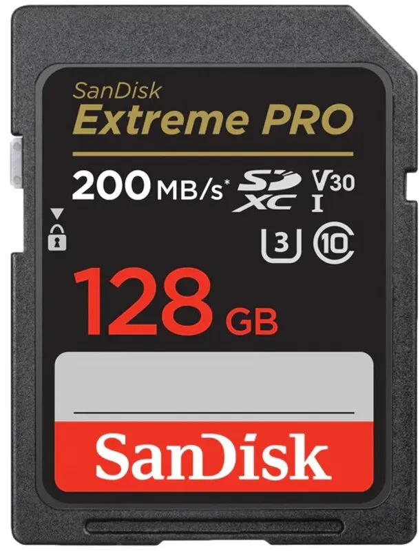כרטיס זיכרון Sandisk Extreme Pro 128GB 200Mb/s SDSDXXY-128G