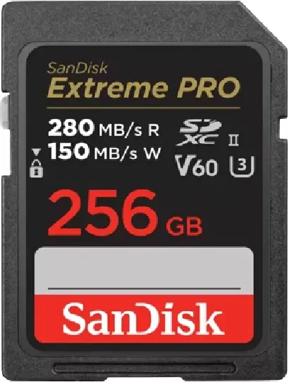 כרטיס זיכרון Sandisk Extreme Pro 256GB 280MB/s SDXC SDSDXEP-256G-GN4IN