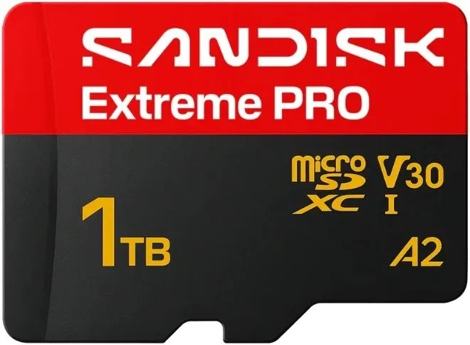 כרטיס זיכרון Sandisk Extreme Pro 1TB 250MB/s microSDXC SDSQXCJ-1T00-GS6MA