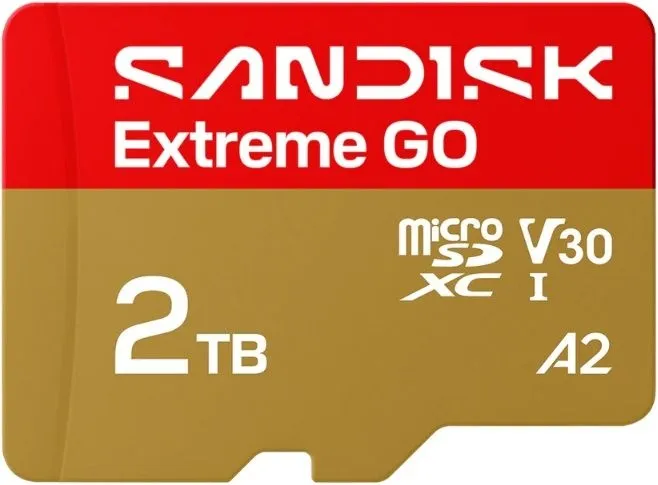 כרטיס זיכרון Sandisk Extreme Go 2TB 240MB/s microSDXC SDSQXGN-2T00-GN6MN
