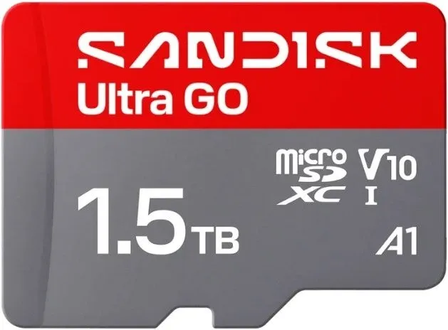 כרטיס זיכרון Sandisk Ultra Go 1.5TB 190MB/s microSDXC UHS-I SDSQUGN-1T50-GN6MN