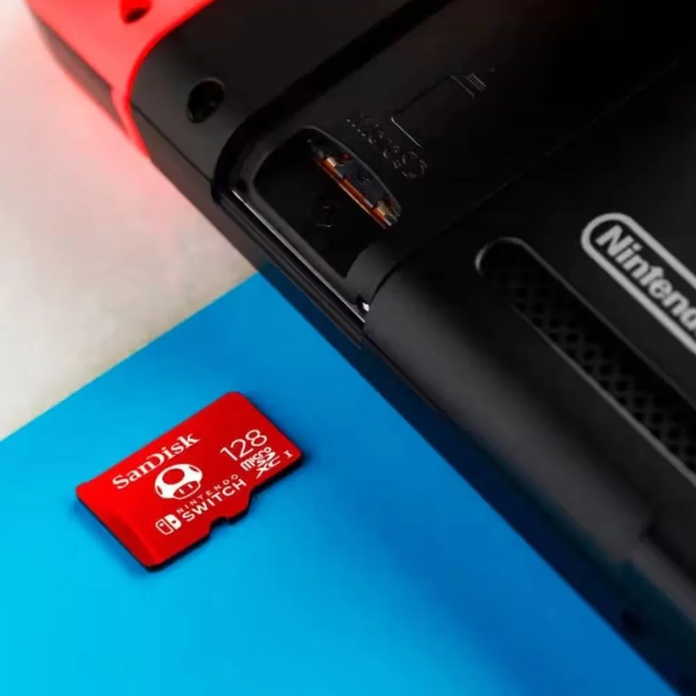 כרטיס זיכרון Sandisk Nintendo Switch 128GB 100MB/s microSDXC SDSQXAO-128G-GN3ZN