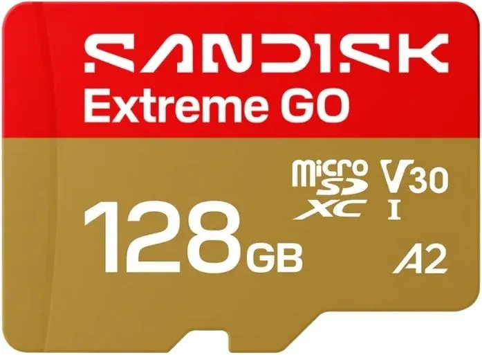 כרטיס זיכרון Sandisk Extreme Go 128GB 240MB/s microSDXC SDSQXGN-128G-GN6MN