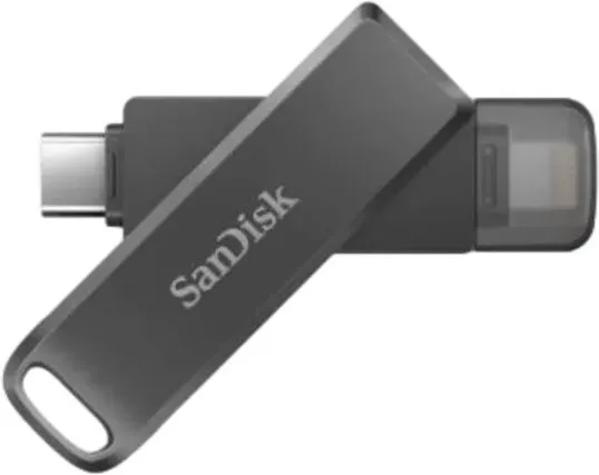 זיכרון נייד Sandisk iXpand Flash Drive Luxe 128GB 90MB/s SDIX70N-128G-GN6NE