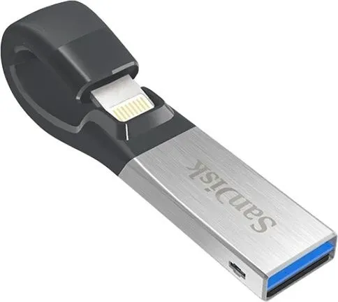 זיכרון נייד Sandisk iXpand Flash Drive Flip 128GB 90MB/s SDIX90N-128G-GN6NE