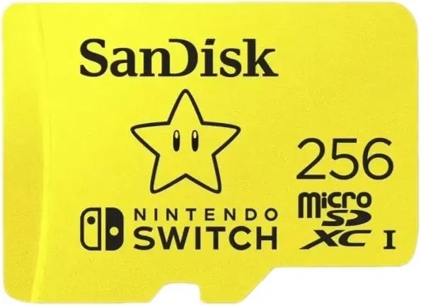 כרטיס זיכרון Sandisk Nintendo Switch 256GB 100MB/s microSDXC SDSQXAO-256G-GNCZN
