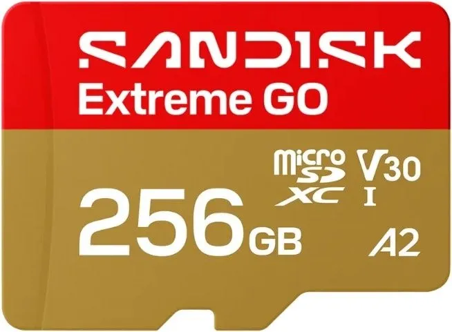 כרטיס זיכרון Sandisk Extreme Go 256GB 240MB/s Micro SD SDSQXGN-256G-GN6MN