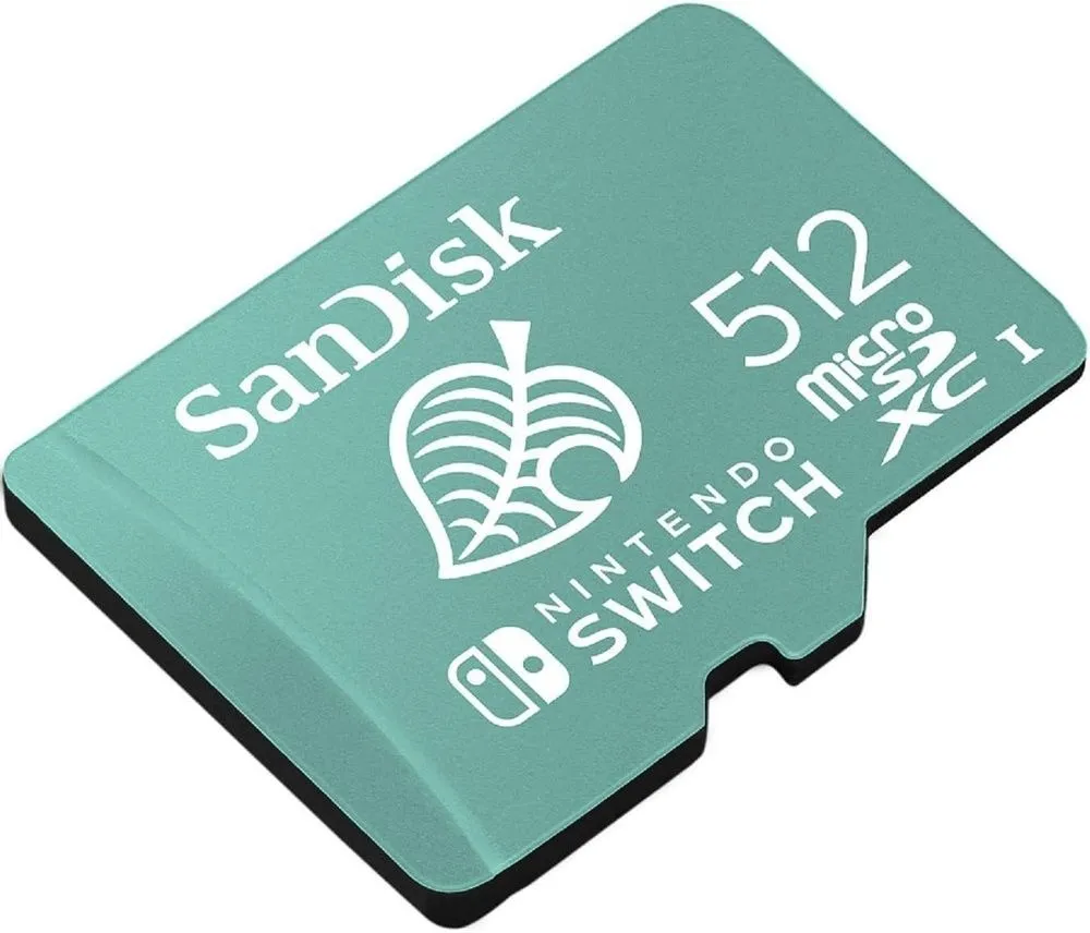 כרטיס זיכרון Sandisk Nintendo Switch 512GB 100MB/s microSDXC SDSQXAO-512G-GN3ZN