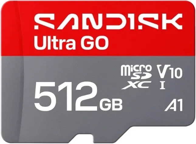 כרטיס זיכרון Sandisk Ultra Go 512GB 190MB/s microSDXC SDSQUGN-512G-GN6MN