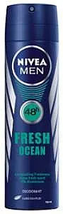 דאודורנט ספריי לגבר Nivea Fresh Ocean בנפח 150 מ"ל