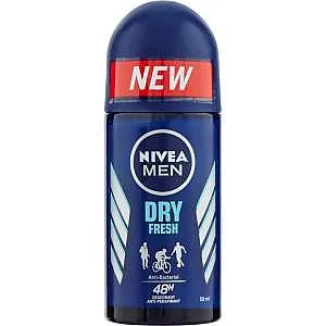דאודורנט רול לגבר Nivea Dry בנפח 50 מ"ל