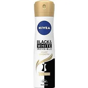 דאודורנט ספריי לאישה Nivea Black&White Invisible Fresh 48H בנפח 150 מ"ל