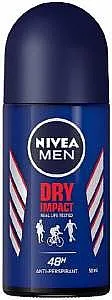 דאודורנט רול לגבר Nivea Dry Impact בנפח 50 מ"ל