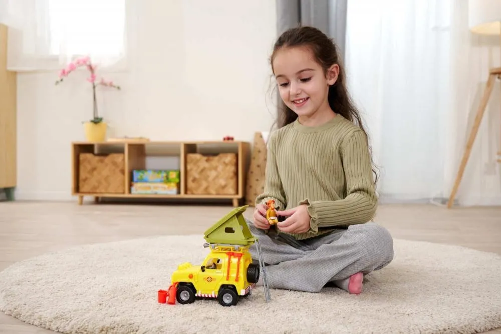 סמי הכבאי – ג'יפ חילוץ והצלה 4X4 כולל דמויות ואוהל בגג – מבית Simba