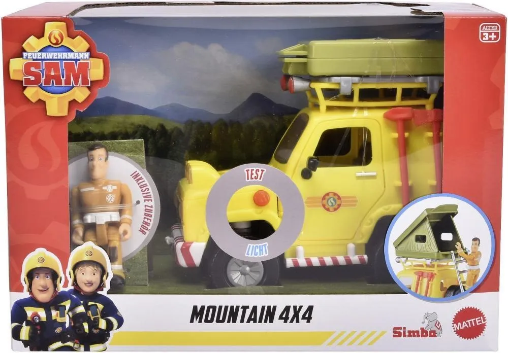 סמי הכבאי – ג'יפ חילוץ והצלה 4X4 כולל דמויות ואוהל בגג – מבית Simba