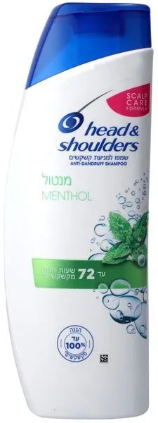 Head & Shoulders – שמפו למניעת קשקשים בניחוח מנטול – נפח 500 מ"ל