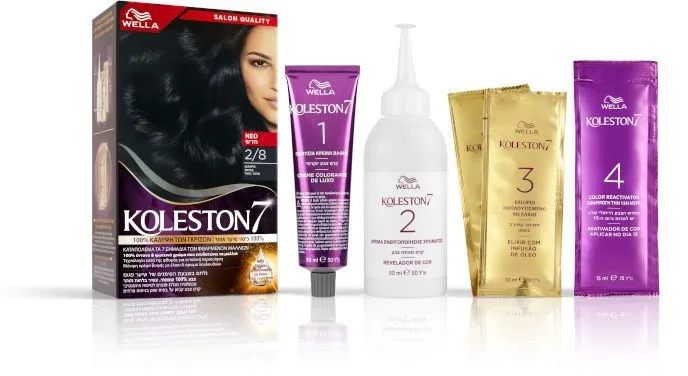 ערכת צבע לשיער קולסטון קיט 2/8 שחור כחול – מבית Wella