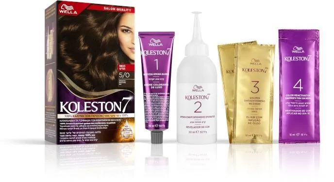 ערכת צבע לשיער קולסטון קיט 5/0 חום – מבית Wella