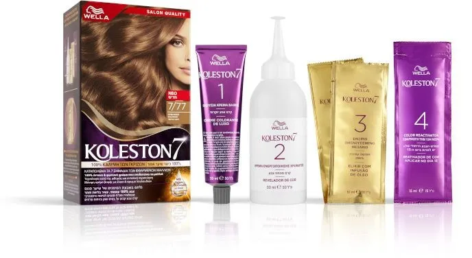 ערכת צבע לשיער קולסטון קיט 7/77 – מבית Wella