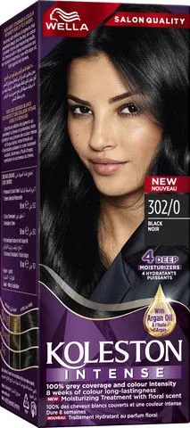 צבע לשיער קולסטון אינטנס 302/0 שחור – מבית Wella