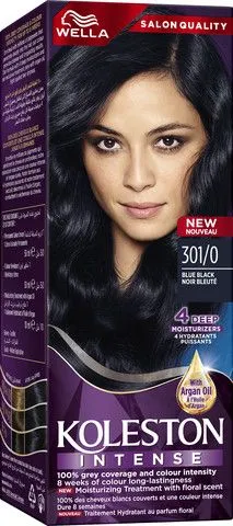 צבע לשיער קולסטון אינטנס 301/0 שחור כחול – מבית Wella