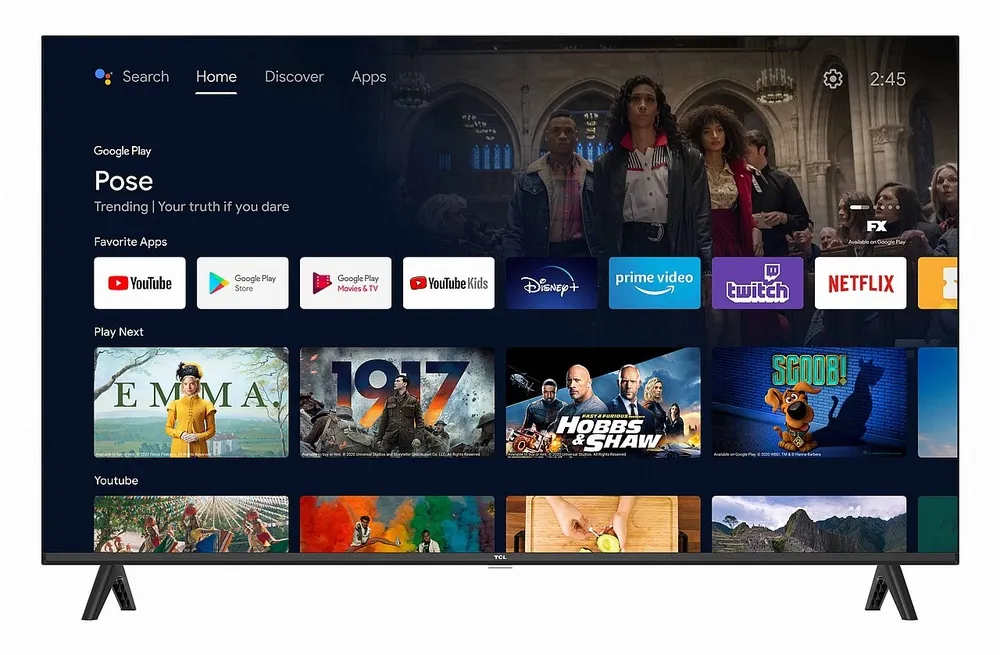 טלויזיה חכמה TCL 40S5400A LED 40" Full HD 60Hz