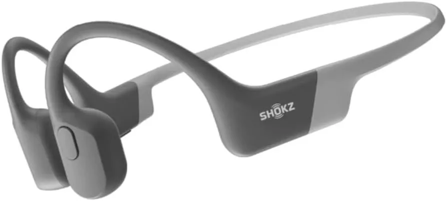 אוזניות עצם אלחוטיות Shokz OpenRun בצבע אפור
