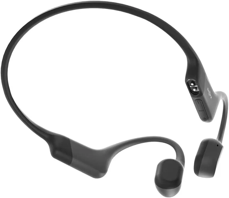 אוזניות עצם אלחוטיות Shokz OpenRun בצבע אפור