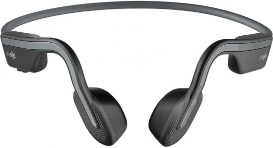 אוזניות עצם אלחוטיות Shokz OpenMove בצבע אפור