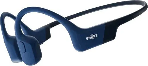 אוזניות עצם אלחוטיות Shokz OpenRun Mini בצבע כחול