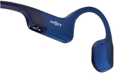 אוזניות עצם אלחוטיות Shokz OpenRun Mini בצבע כחול