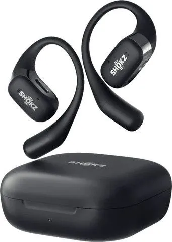 אוזניות עצם אלחוטיות Shokz OpenFit Open-Ear בצבע שחור
