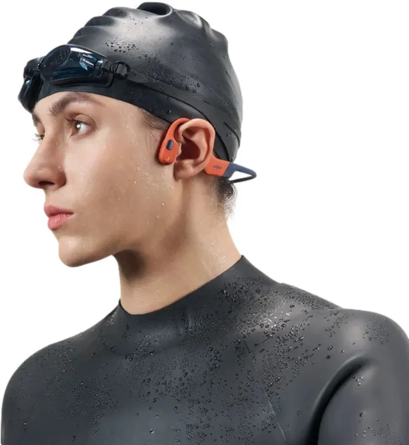 אוזניות עצם אלחוטיות Shokz OpenSwim Pro בצבע אדום