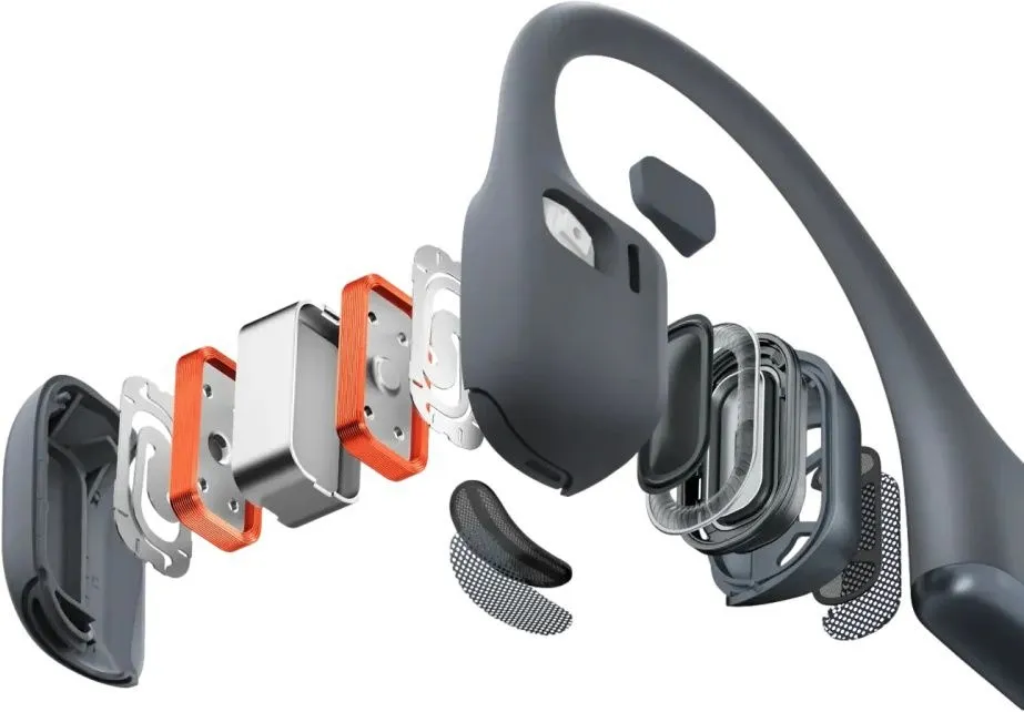 אוזניות עצם אלחוטיות Shokz OpenRun Pro 2 בצבע שחור