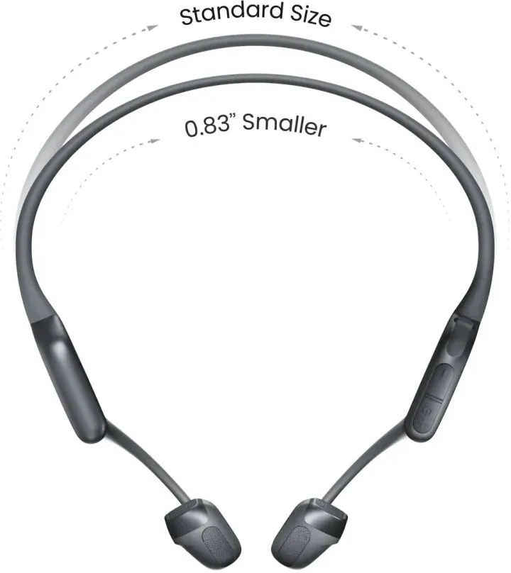 אוזניות עצם אלחוטיות Shokz OpenRun Pro 2 בצבע שחור