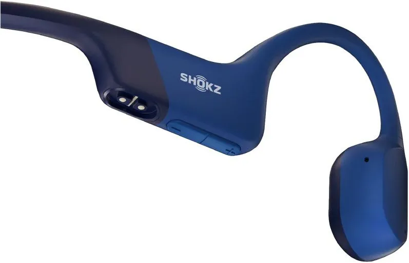 אוזניות עצם אלחוטיות Shokz OpenRun בצבע כחול