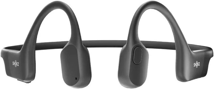 אוזניות עצם אלחוטיות Shokz OpenRun בצבע שחור