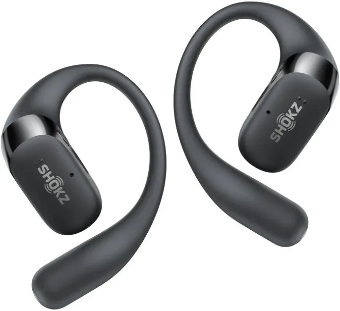 אוזניות עצם אלחוטיות Shokz OpenFit 2 בצבע שחור