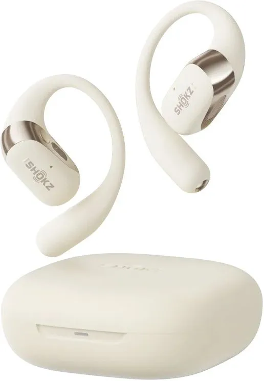 אוזניות עצם אלחוטיות Shokz OpenFit 2 בצבע בז'