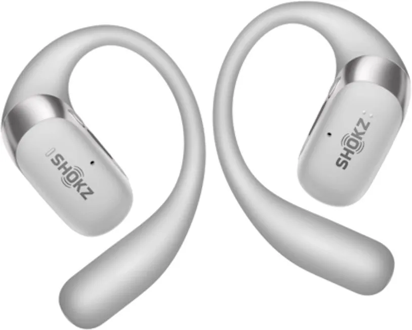 אוזניות ספורט אוזן פתוחה אלחוטיות Shokz OpenFit 2 בצבע אפור