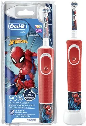 מברשת שיניים חשמלית נטענת לילדים Oral-B Kids D100 – ספיידרמן