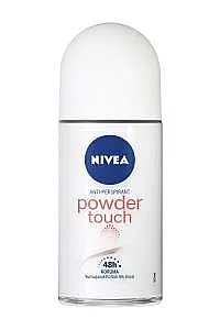 דאודורנט רול לאישה Nivea Powder Touch בנפח 50 מ"ל
