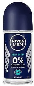 דאודורנט רול לגבר Nivea Fresh Ocean בנפח 50 מ"ל