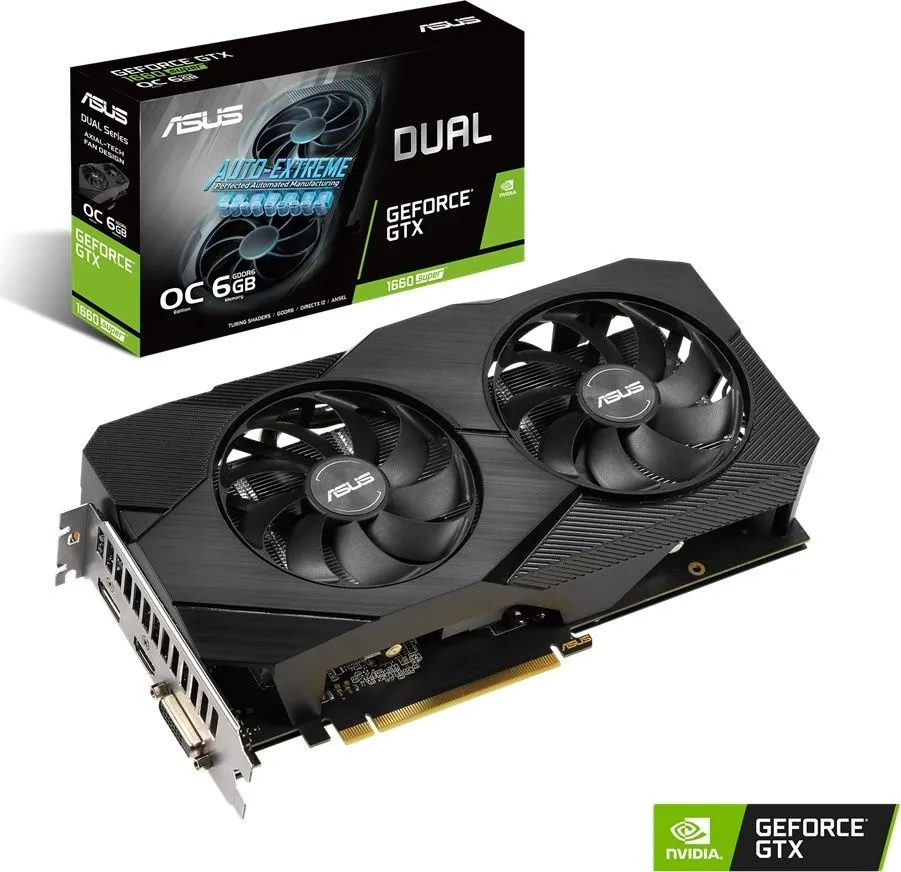 כרטיס מסך Asus GeForce RTX 1660 Super OC 6GB DUAL-GTX1660S-O6G-EVO