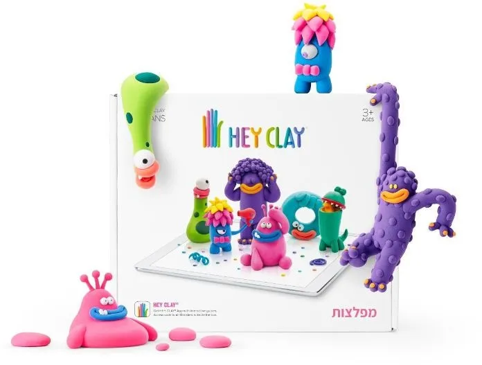 ערכת עיצוב בחימר – סט מפלצות – מבית Hey Clay